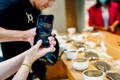 Coffee cupping session at Spirit Animal's Flagship Coffee Shop & Lab in San Pedro Sula, Honduras